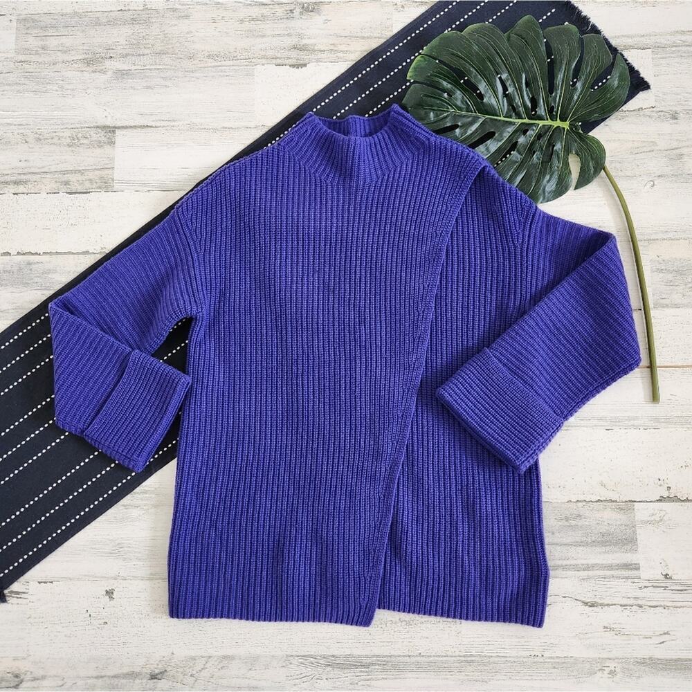 Athleta Azalea Sweater Mockneck Oversized Sweater Wool Cashmere